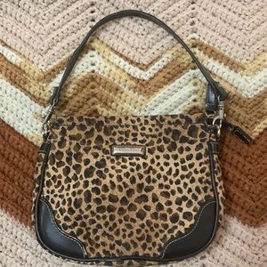 Mini handbag ( brown and tan cheetah print)
